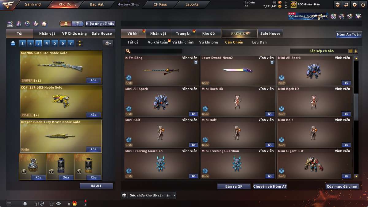 shop acc cf uy tin gia re